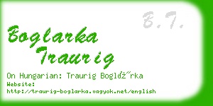 boglarka traurig business card